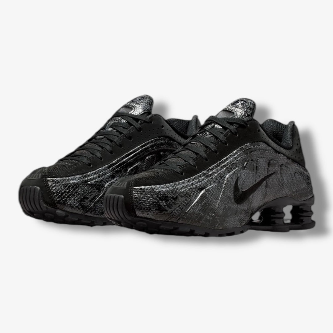 Womens Nike Shox R4 Black Metallic Silver IM6050-001 – Sneaker Junkies