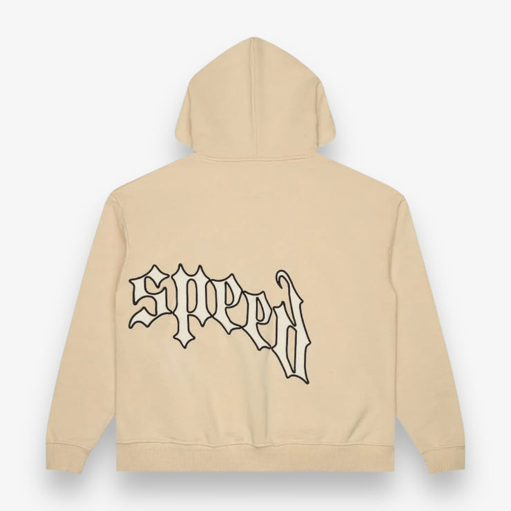 Godspeed OG Logo Zip Up Hoodie V2 creme Bone