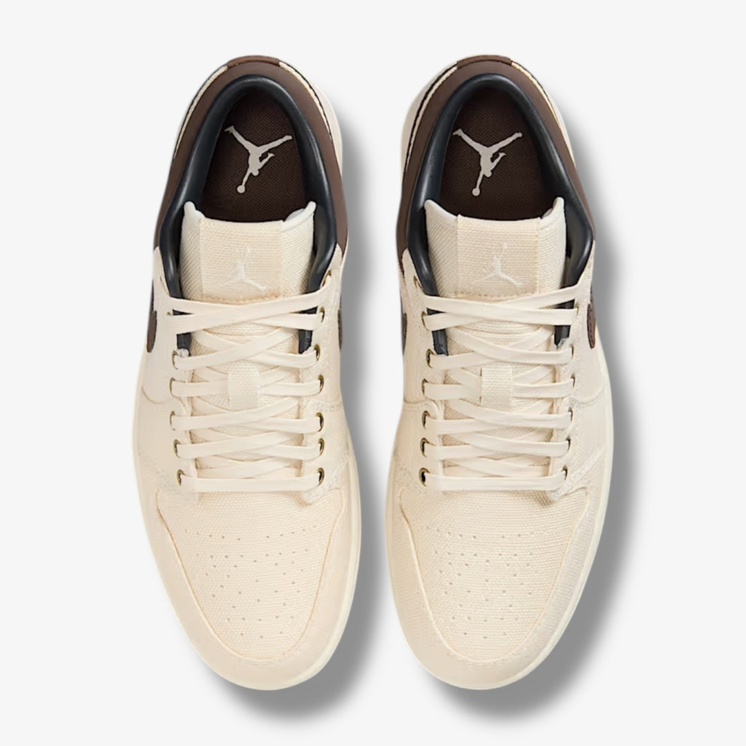 Air Jordan 1 Low PRM Pale Ivory Baroque Brown IB8058-110 – Sneaker