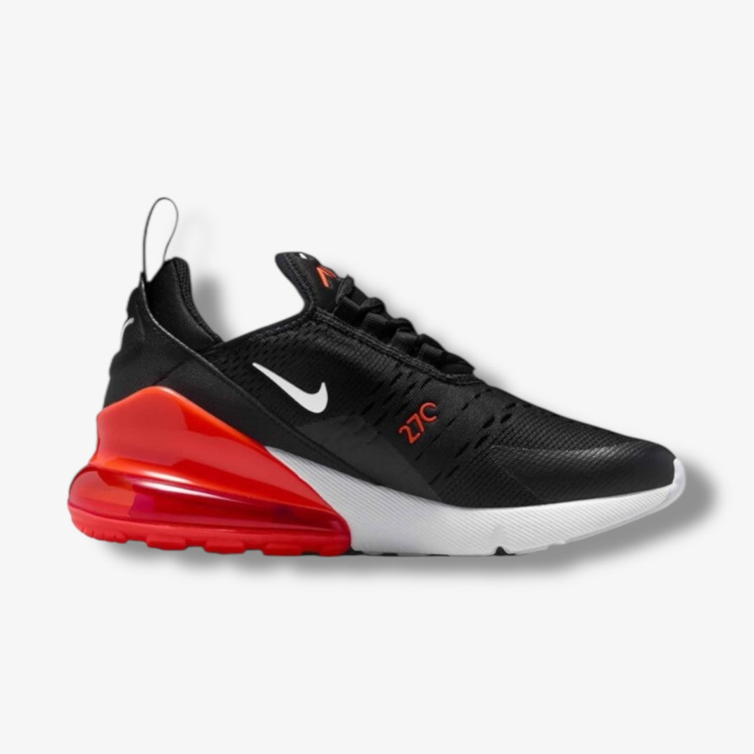 Nike Air Max 270 GS Black White Team Orange Grade School 943345