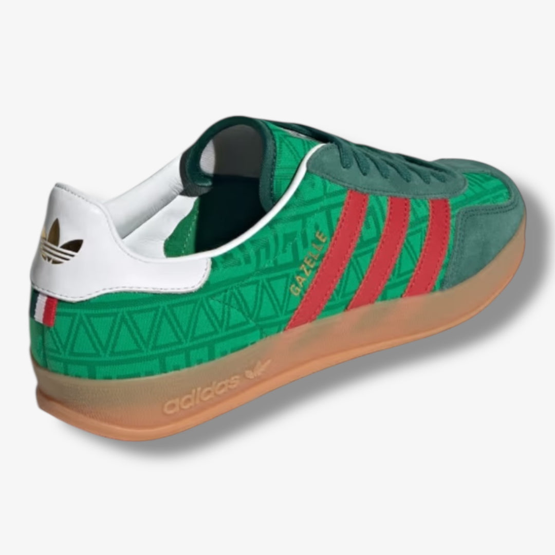 Adidas Gazelle Indoor Green Red Mexico IH9647 – Sneaker Junkies