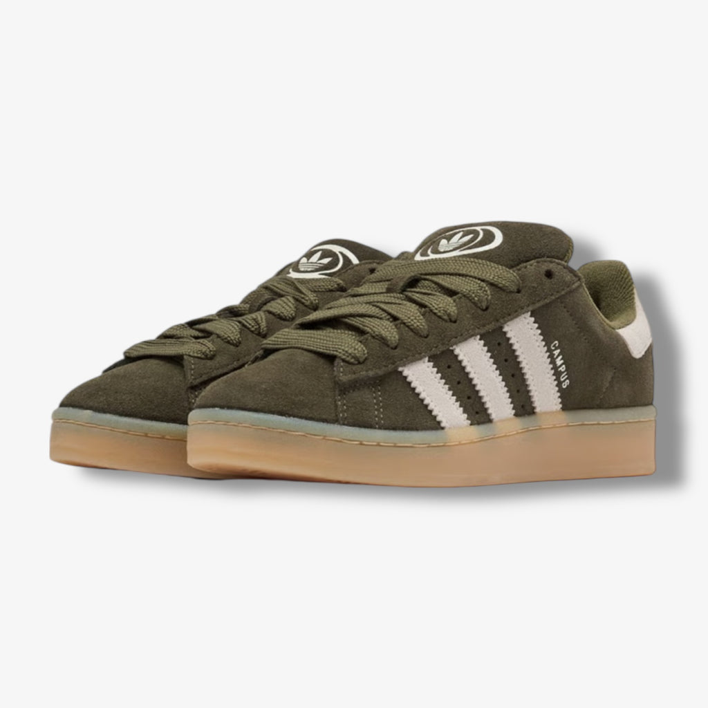 adidas gazelle silver green womens Adidas Campus 00s Med Dark Khaki Off White Gum JQ8355 – Sneaker Junkies