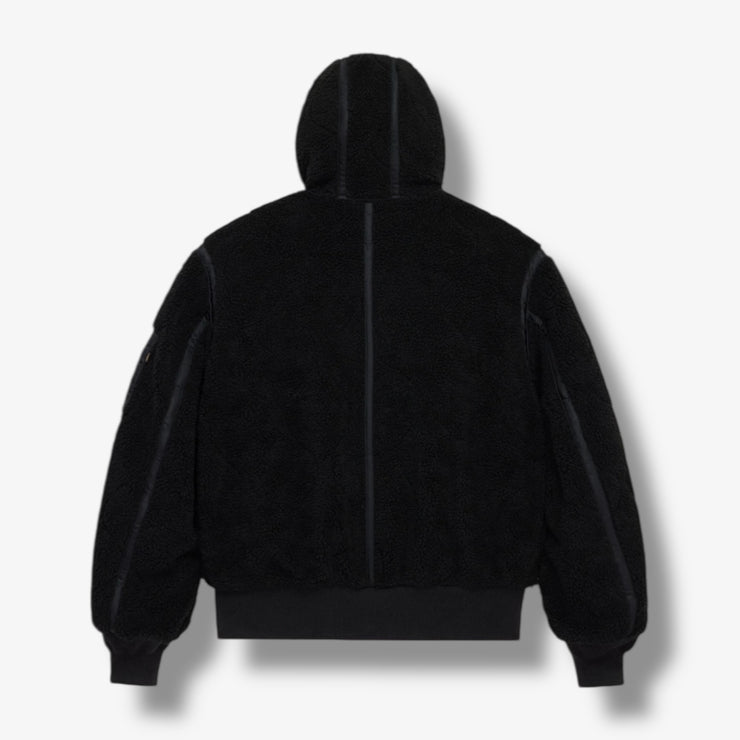 Alpha Industries Sherpa onion quilting flight jacket Black