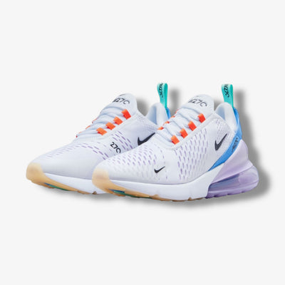 WMNS Nike Air Max 270 White Black Safety Orange DX2351-100