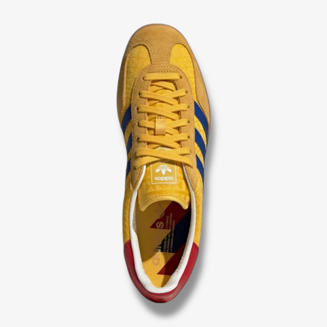 Adidas Gazelle Indoor Gold Blue Colombia IH9648 – Sneaker Junkies