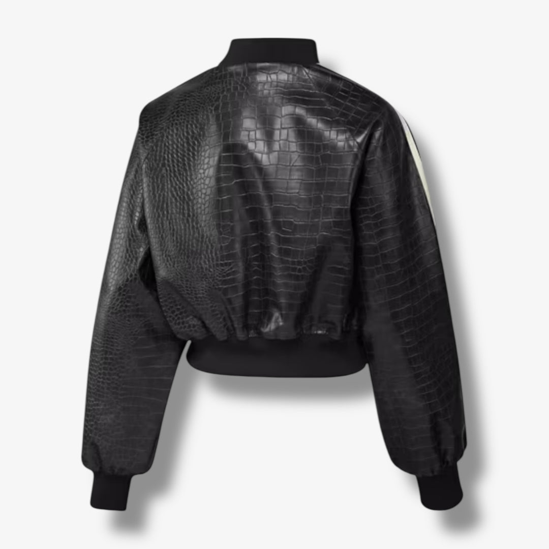 Women's Adidas Pleather Jacket Black White KE5035 – Sneaker Junkies