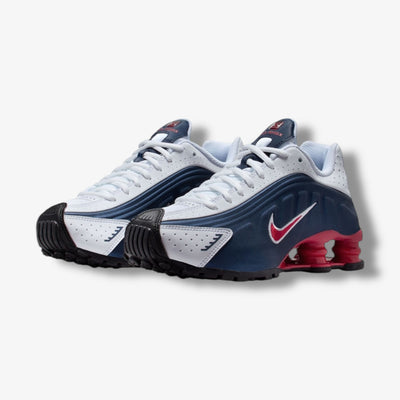 Nike Shox R4 (GS) Midnight Navy Gym Red White CW2626-400