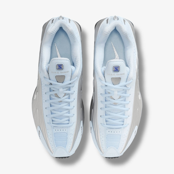 Nike Womens Shox R4 Blue Tint Metallic Silver AR3565-402 – Sneaker