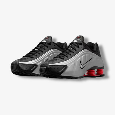 Women's Nike Shox R4 Black Metallic Silver AR3565-011