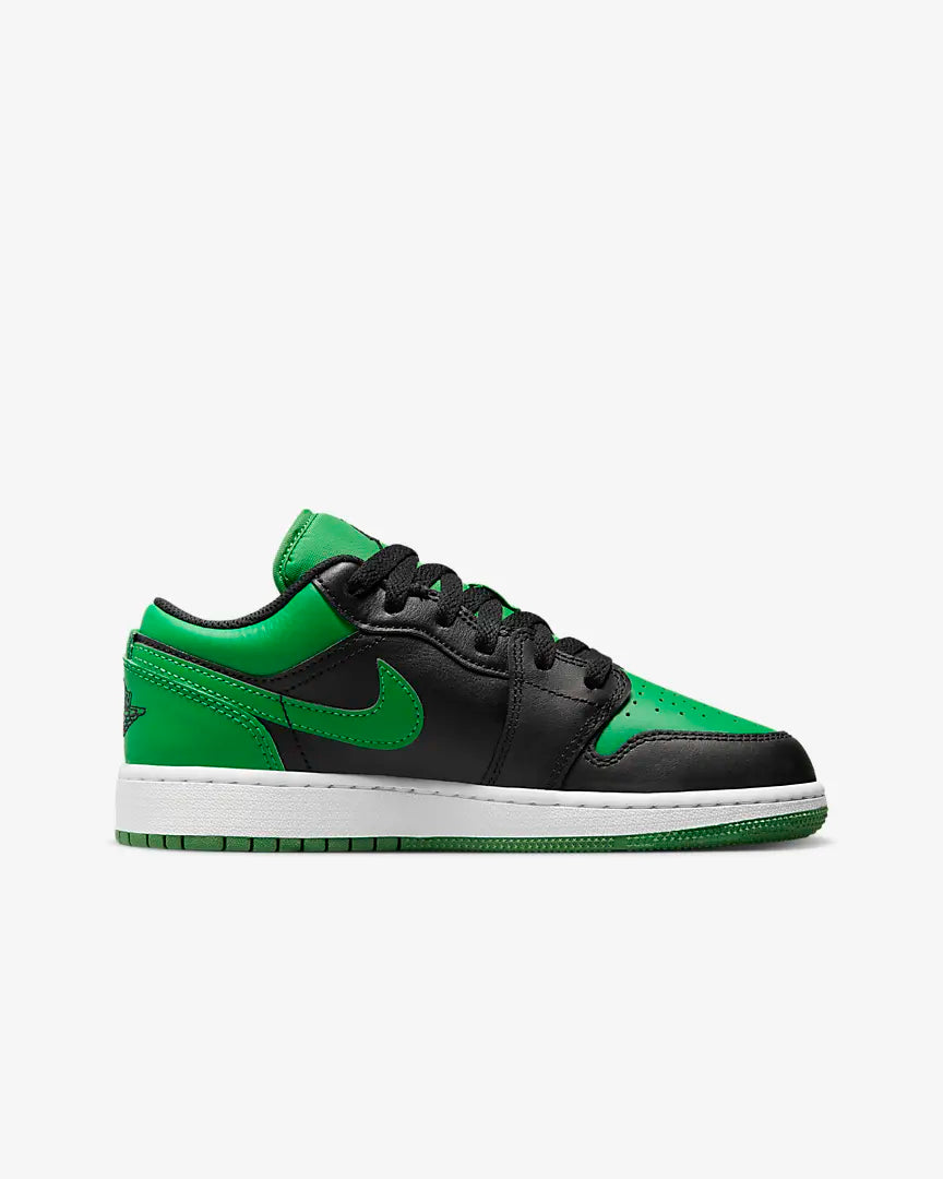Air Jordan 1 Low (GS) Black Lucky Green White 553560-065 – Sneaker