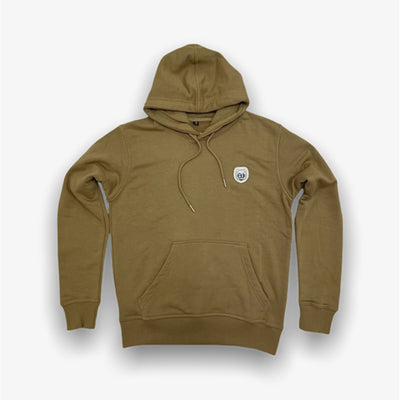 Sneaker Junkies Classic Leather Patch Hoodie Peanut Butter