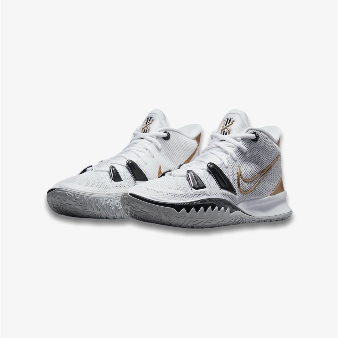 Nike Kyrie 7 White Metallic Gold Black CQ9326-101 – Sneaker Junkies