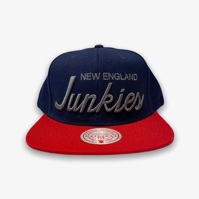 Mitchell & Ness New England Junkies Snap Back Navy Red