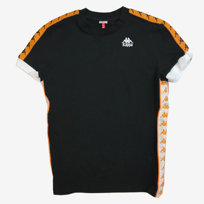 Kappa 222 Banda Bismal Black Orange White T-Shirt