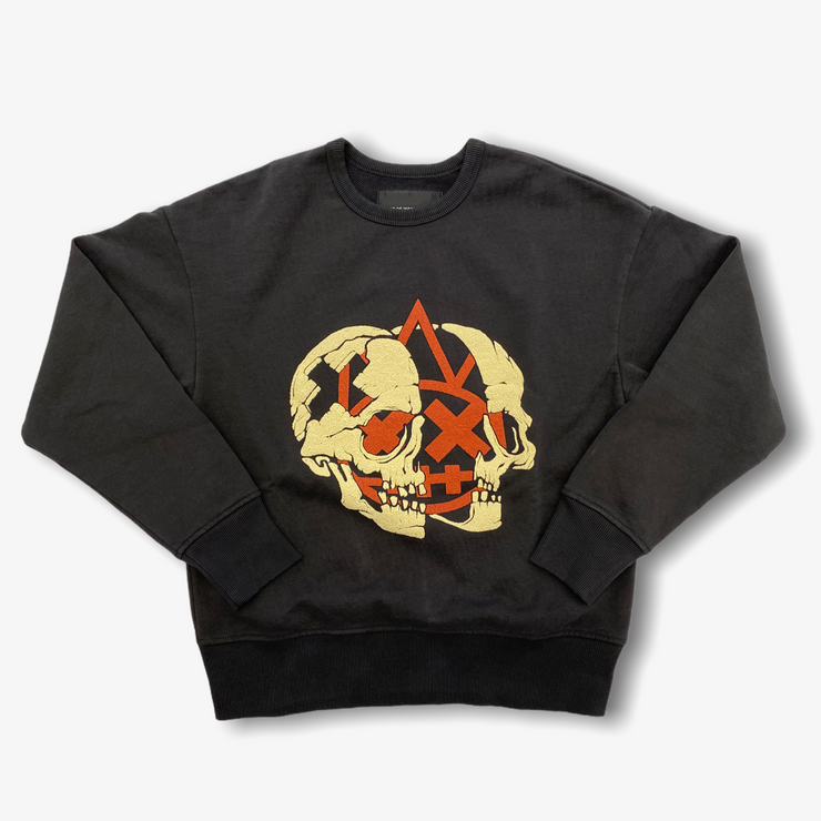 Cult of Individuality Crewneck Fleece Peat Black