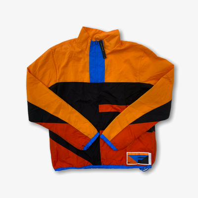 NIke swoosh jacket black orange CN8508-010