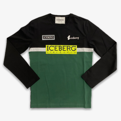 Iceberg 5-D long sleeve T-Shirt Forest Black