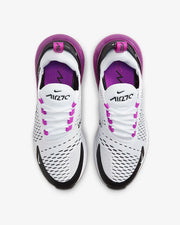 Women's Nike Air Max 270 White Black Fuchsia Dream AH6789-113
