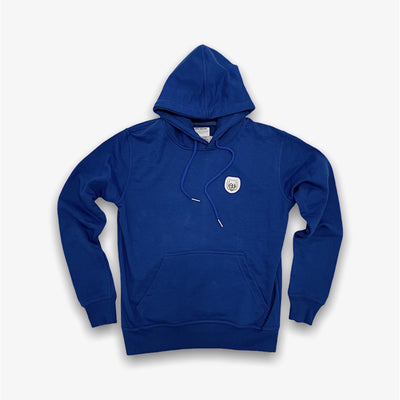 Sneaker Junkies Classic leather Patch Hoodie Royal Blue