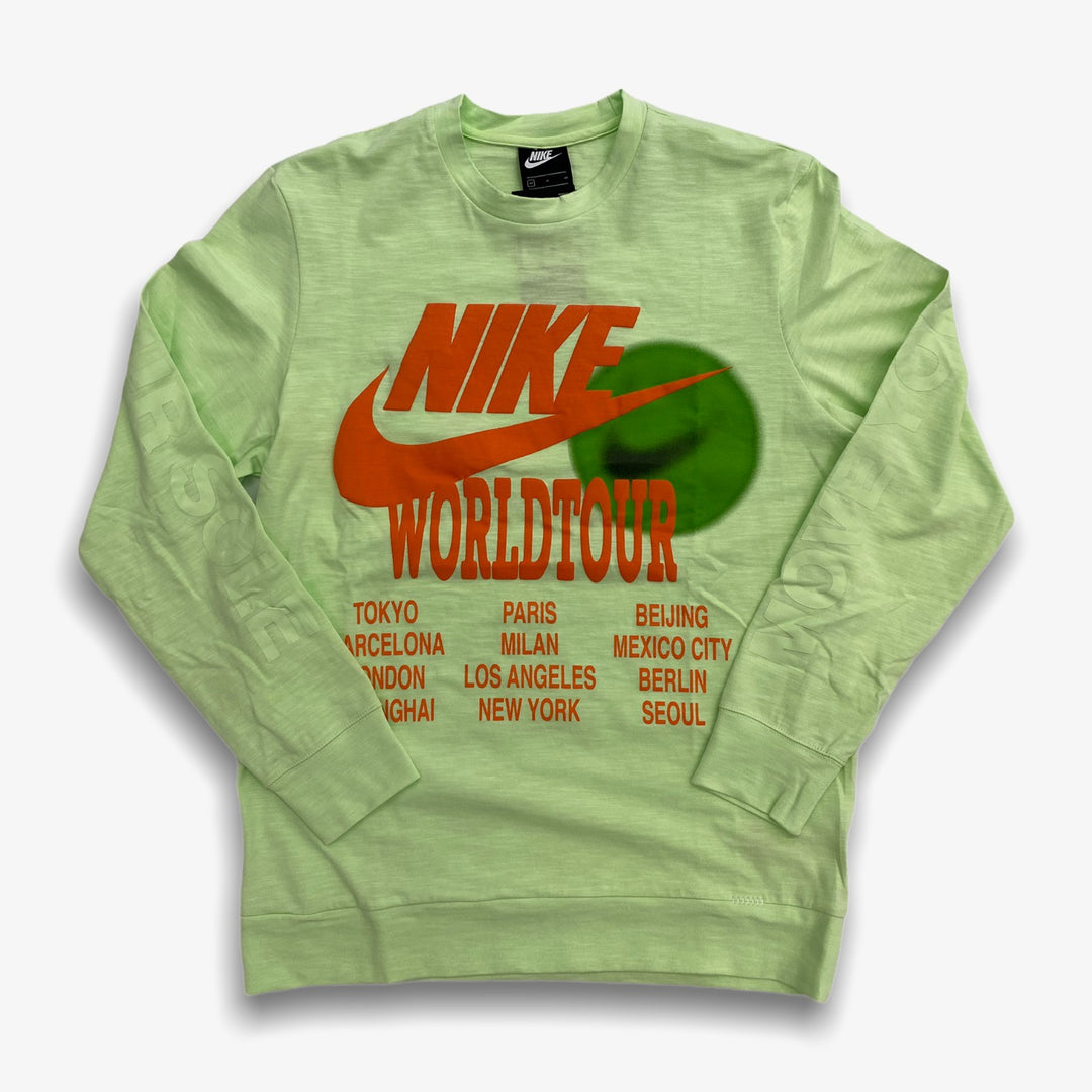 nike world tour t shirt lime