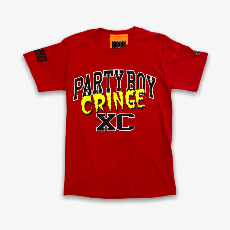 B Wood Party Boy Tee Red