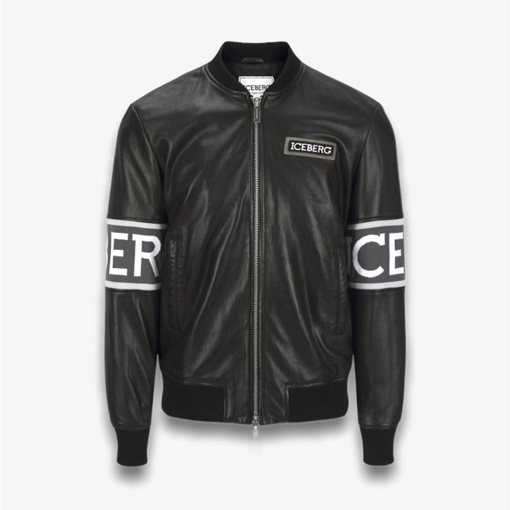 Iceberg Giubbotto Pelle Black Leather Jacket
