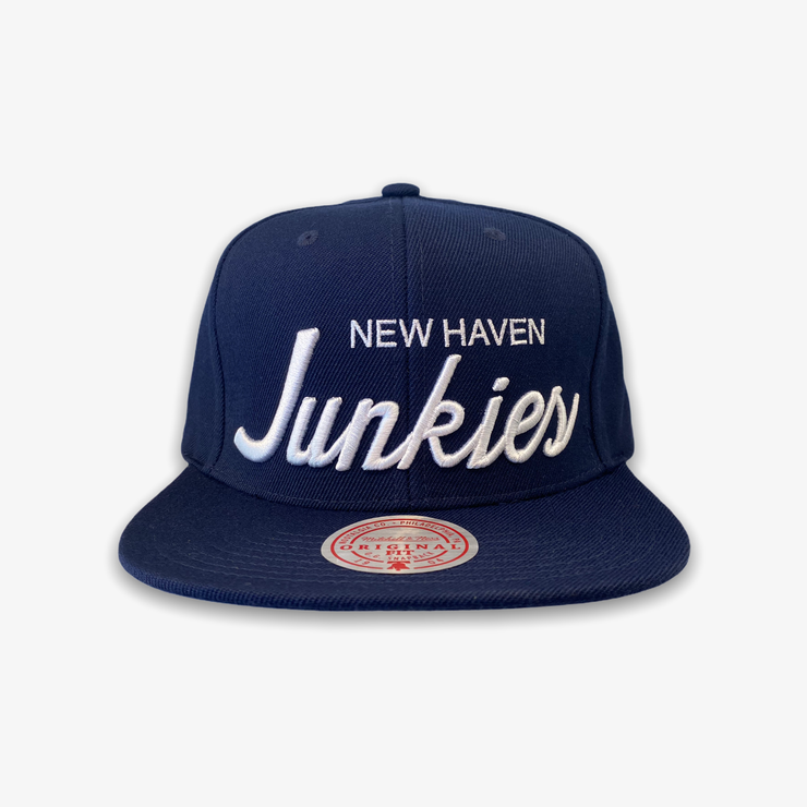 Mitchell & Ness New Haven Junkies Snap Back Navy