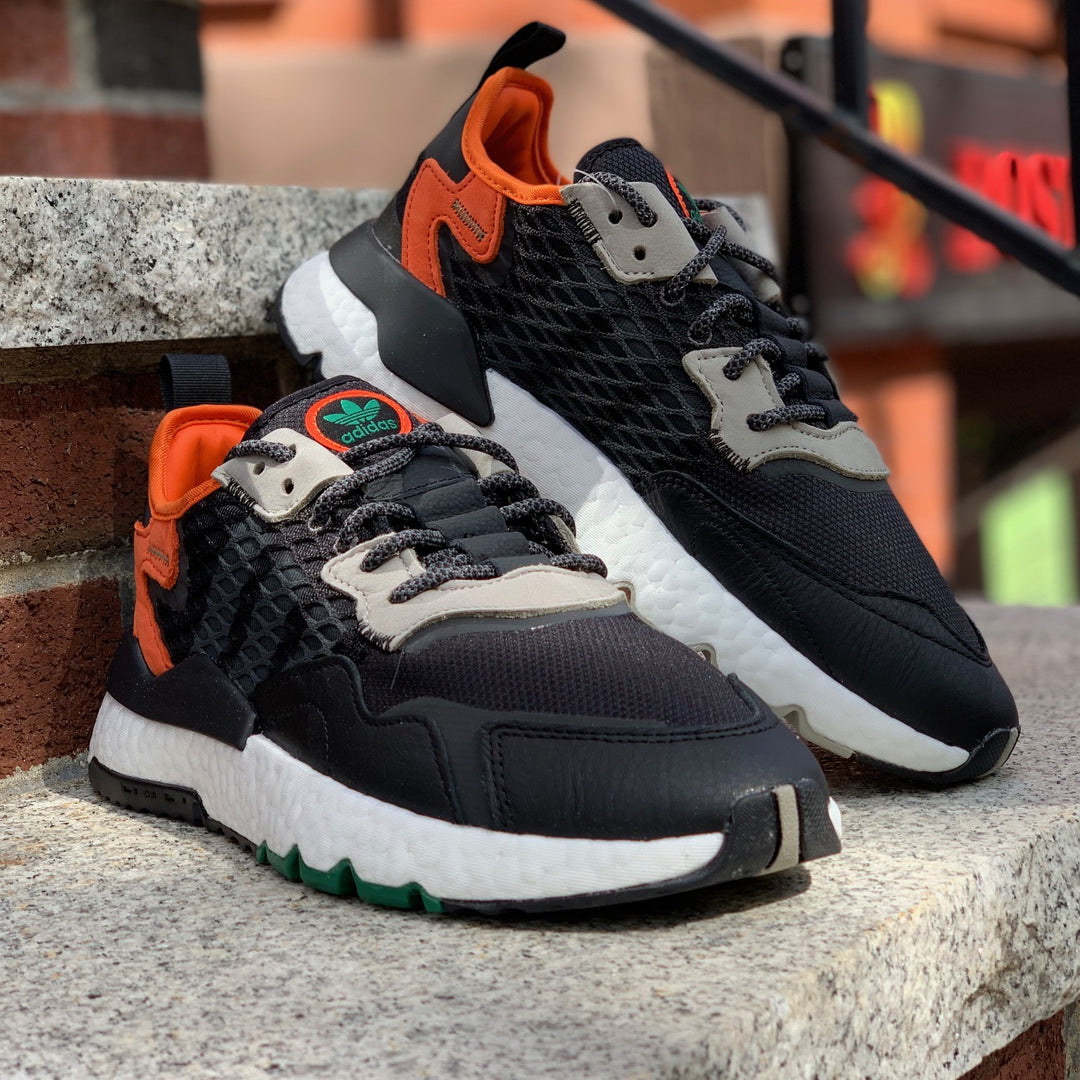Adidas Nite Jogger Core Black Grey Six Orange EE5549 – Sneaker Junkies