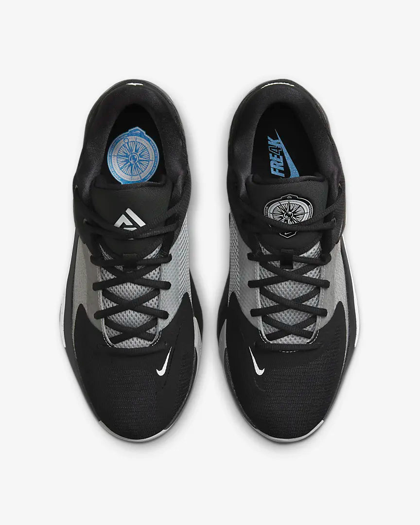 Nike Zoom Freak 4 Black White Lt Smoke Grey DJ6149-001 – Sneaker