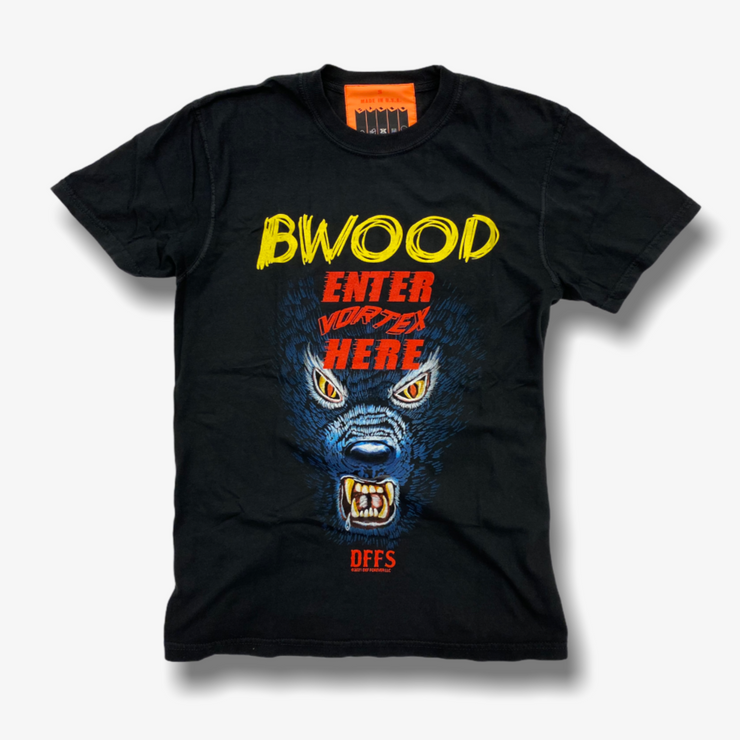 B Wood Big Bad Wolf T-shirt Black