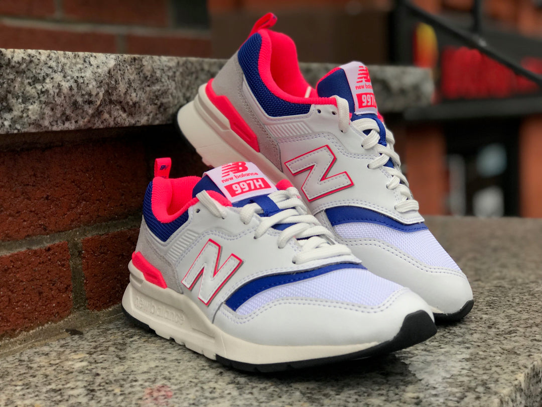 Women's New Balance CW997HAJ White Team Royal Pink – Sneaker Junkies