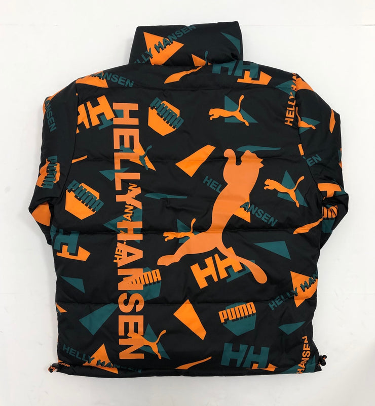 Puma x Helly Hansen Reversible Jacket Teal Green AOP Front Black