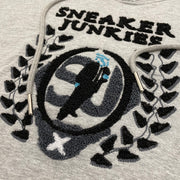 Sneaker Junkies Chenille Full Logo hoodie Grey