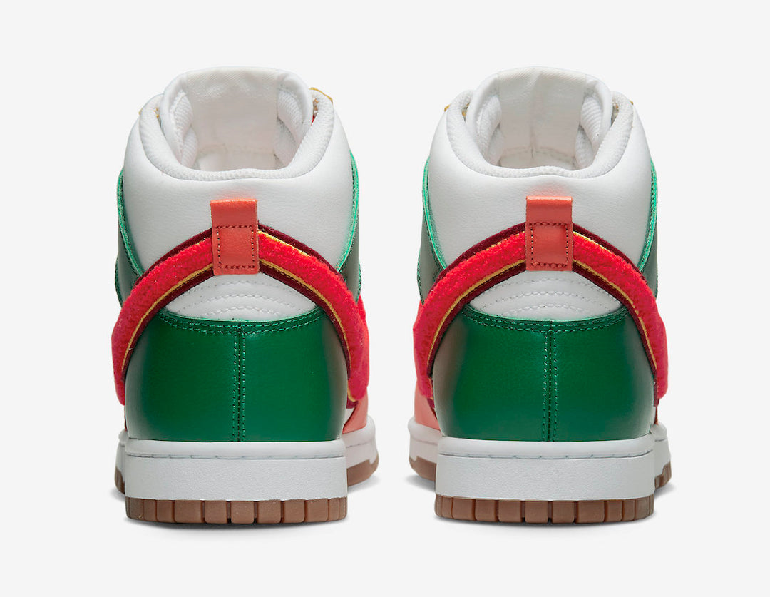 Nike Dunk High Retro University White Habanero Red Team Red DR8805