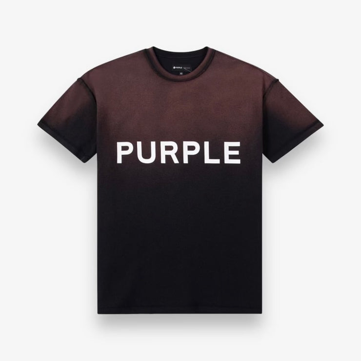 Purple Brand Textured Jersey Inside Out Tee Black Beauty Core Big JACT223