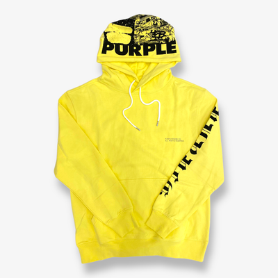 Purple Brand French Terry Po Hoody Gothic Wordmark S Limelight