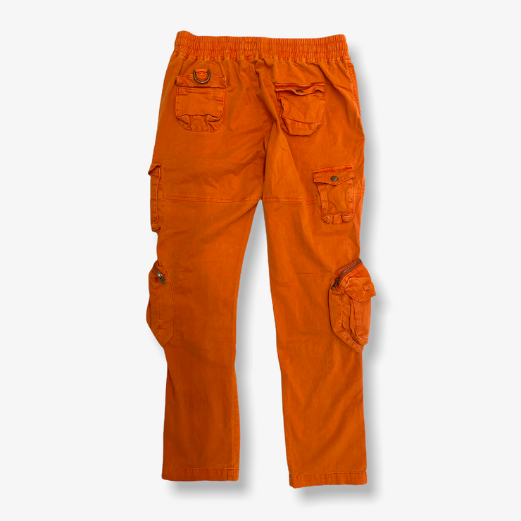 Lizoy Washed Cargo Pants Washed Orange