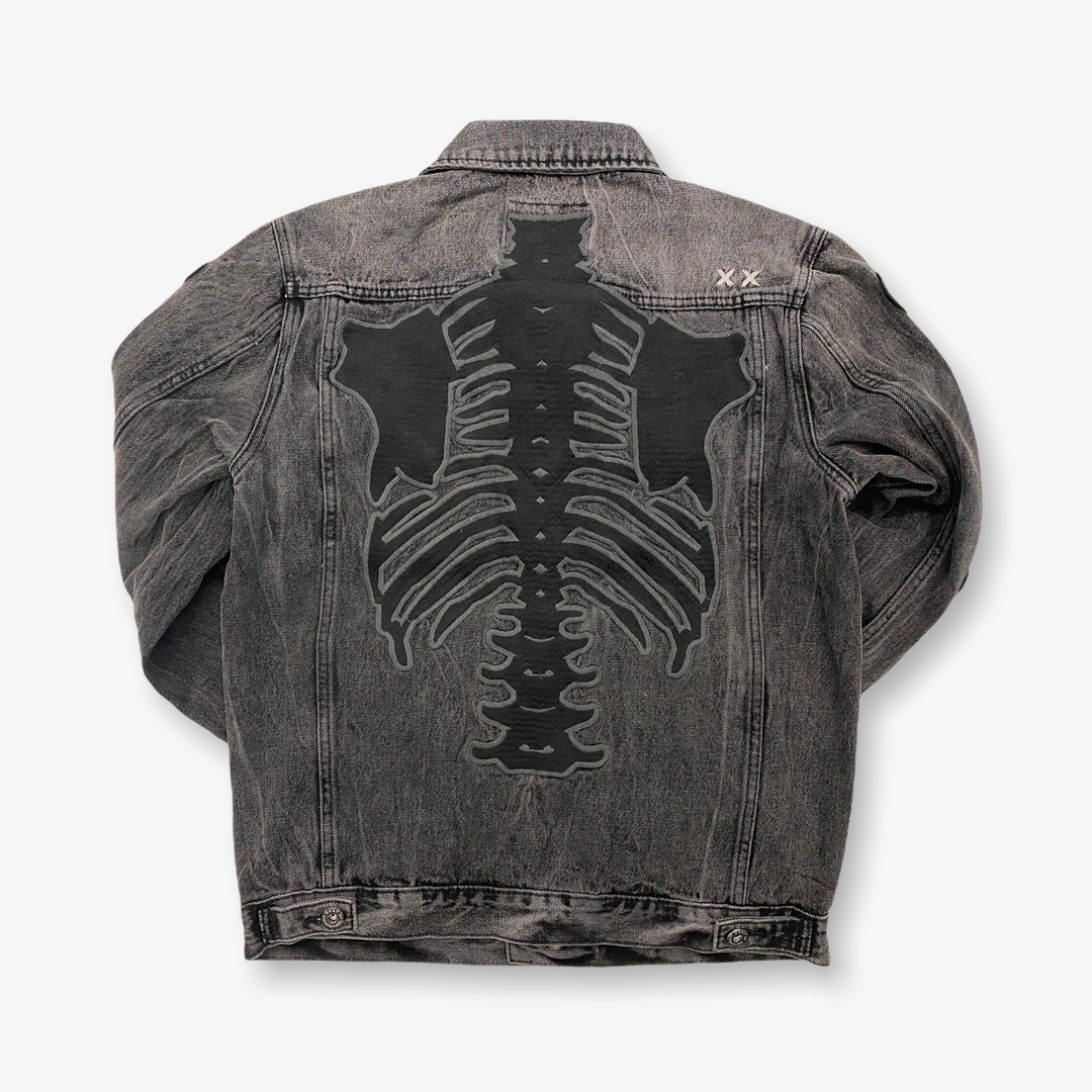 m*ん様 cult of individuality スカル　デニムジャケット Cult of Individuality Bones Type II Denim Jacket Bones – Sneaker