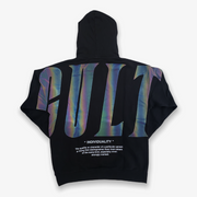 Cult of Individuality Novelty Pullover Sweatshirt Hoodie Black With 3M