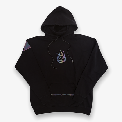 Cult of Individuality Novelty Pullover Sweatshirt Hoodie Black With 3M