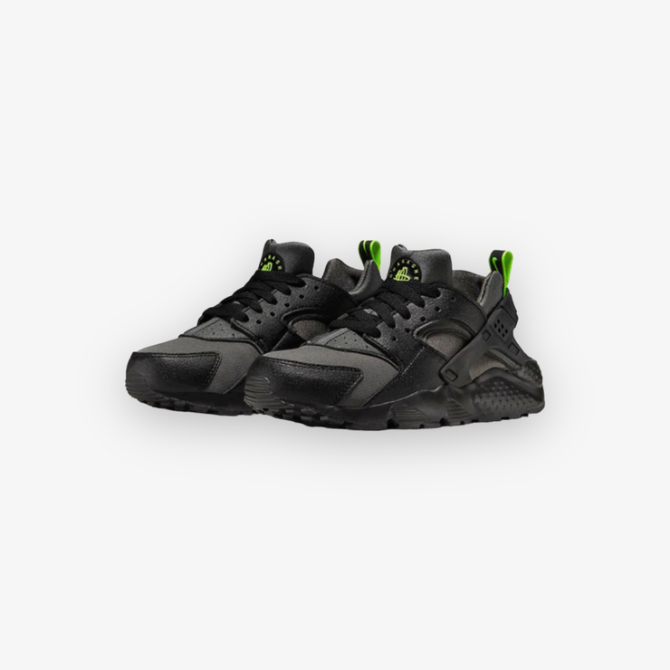 Nike Huarache Run GS Iron Grey Black Volt DZ5632 001 Sneaker Junkies