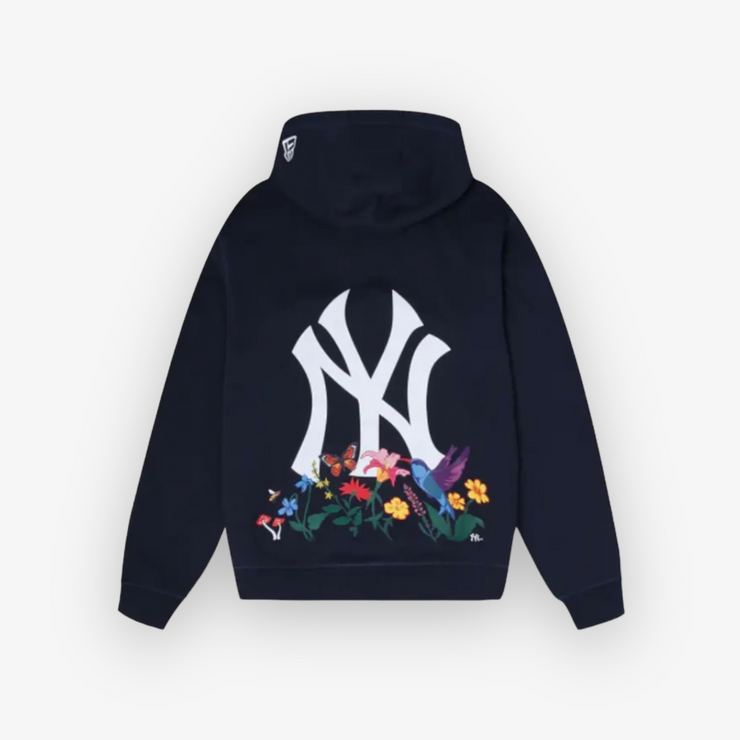 New Era Floral NY Yankee Hoodie Navy Sneaker Junkies