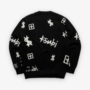 Ksubi Kash Box Knit Crew Black