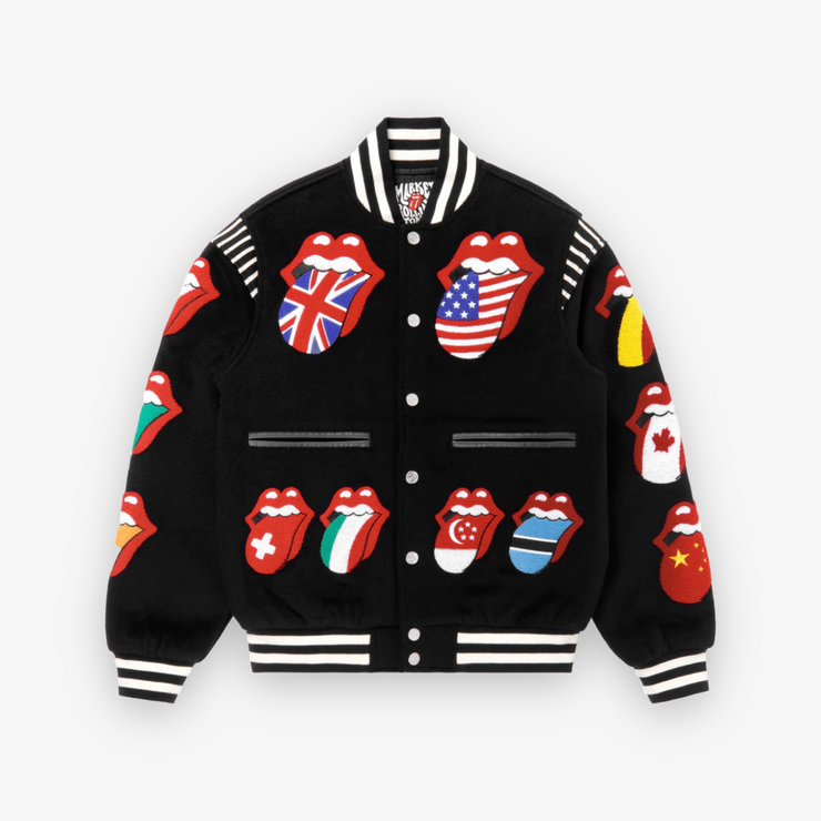 Quickstrike Jacket Market Rolling Stones World Flag Varsity Jacket Q4 Quickstrike ...