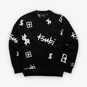 Ksubi Kash Box Knit Crew Black