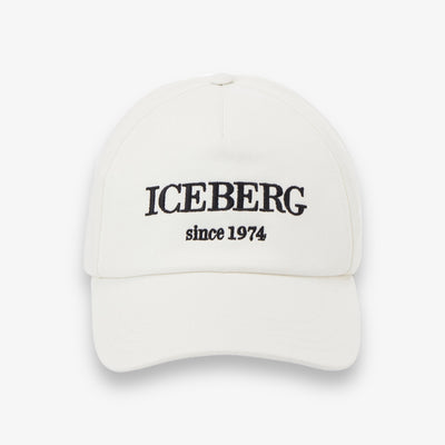 ICEBERG HERITAGE LOGO BASEBALL CAP WHITE