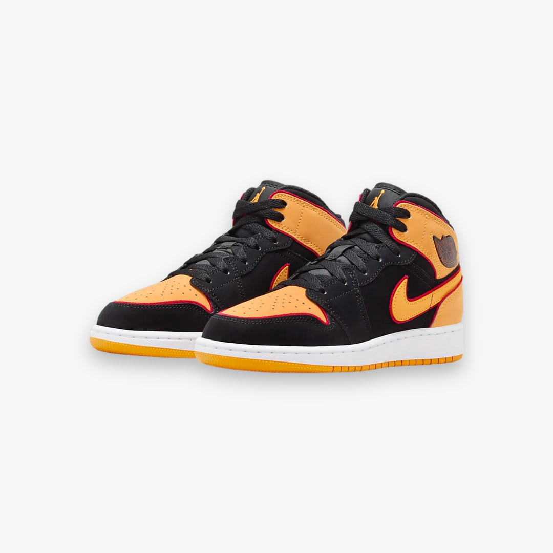 Air Jordan 1 Mid SE (GS) Black Vivid Orange FJ4924-008 – Sneaker