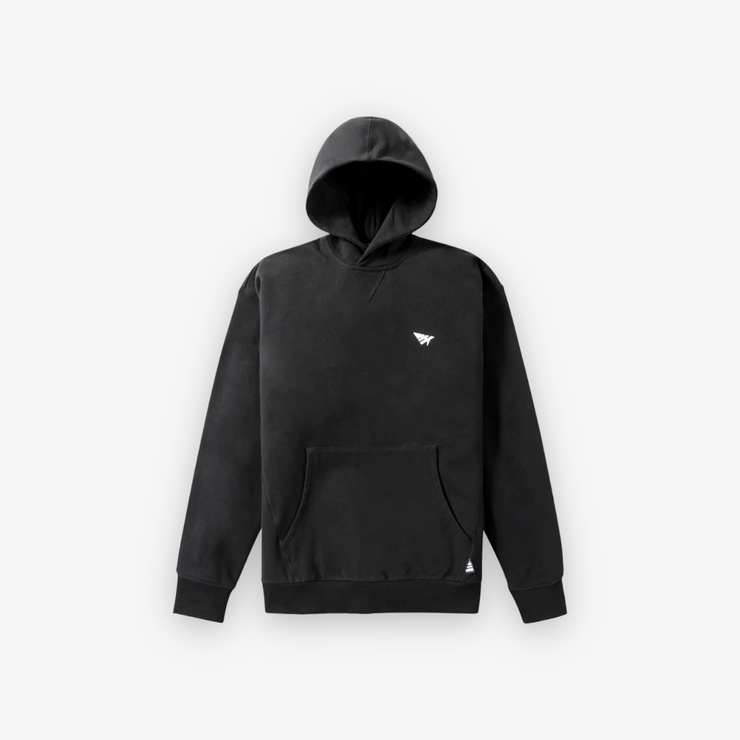 Paper Planes Brushed Surface Hoodie Black