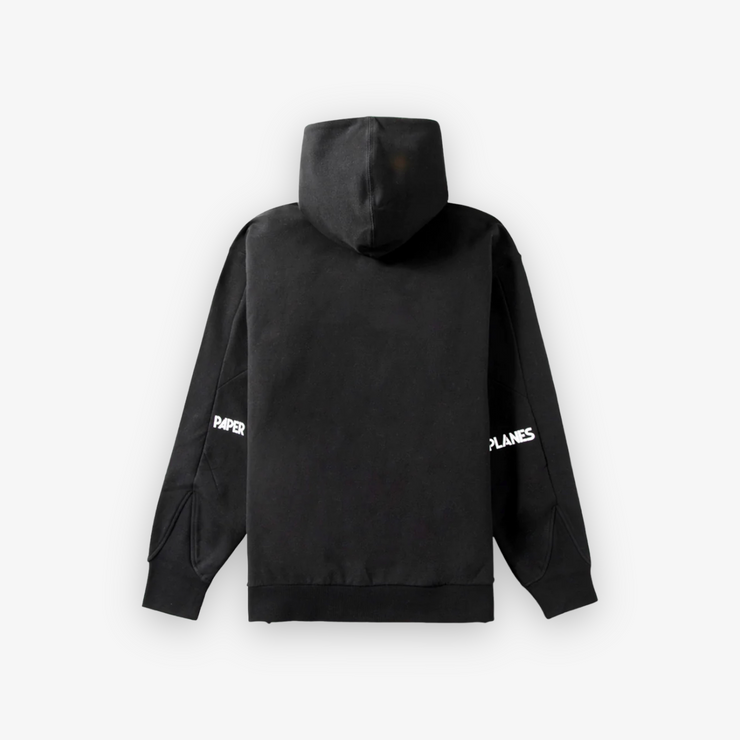 Paper Planes Brushed Surface Hoodie Black