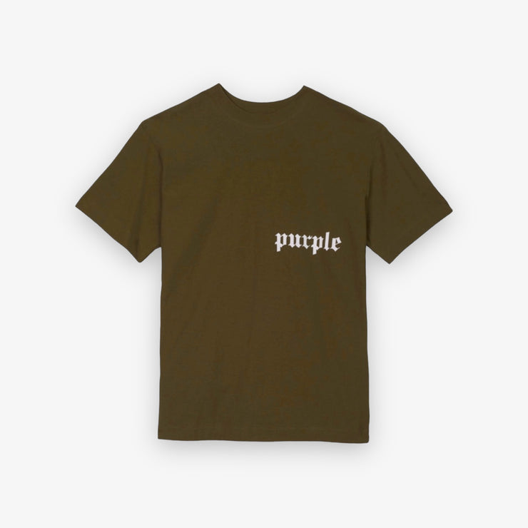 Purple Brand Textured Jersey SS Tee Gothic Jumbo Beech